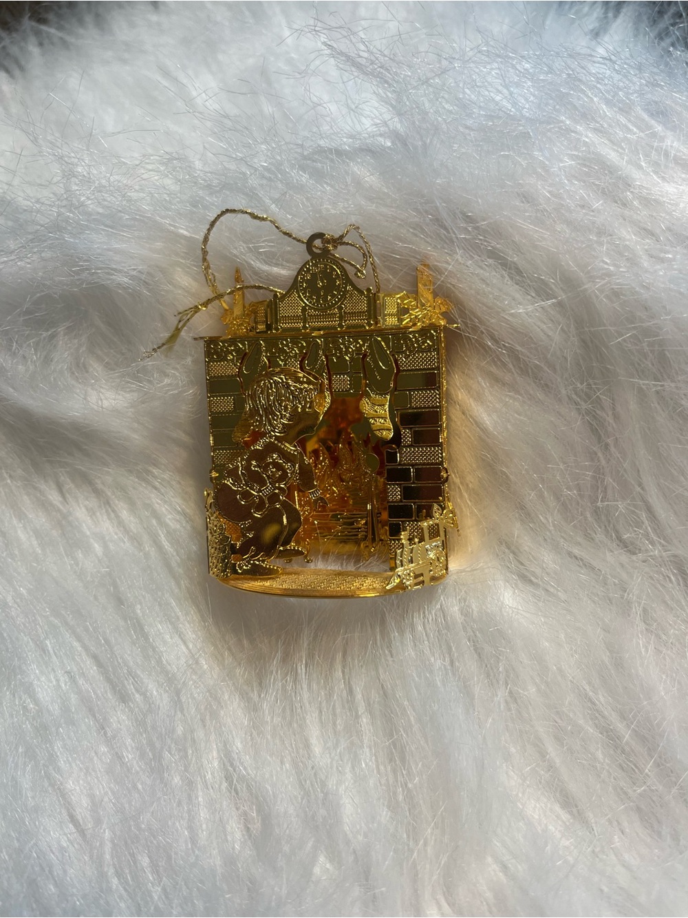 Danbury Mint 2001 23KT Gold Plated Ornament “Waiting For Santa”. - Picture 7 of 7